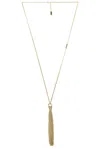 Saint Laurent Long Tassel Necklace In Dore