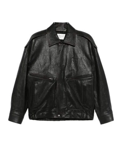 Saint Laurent Long-sleeved Casual Jacket In Black