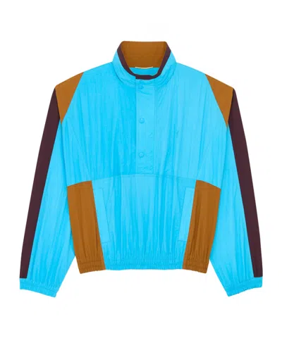 Saint Laurent Long-sleeved Casual Jacket In Blue