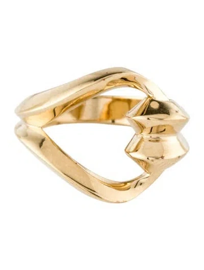 Pre-owned Saint Laurent Loop Cocktail Ring In Multicolor