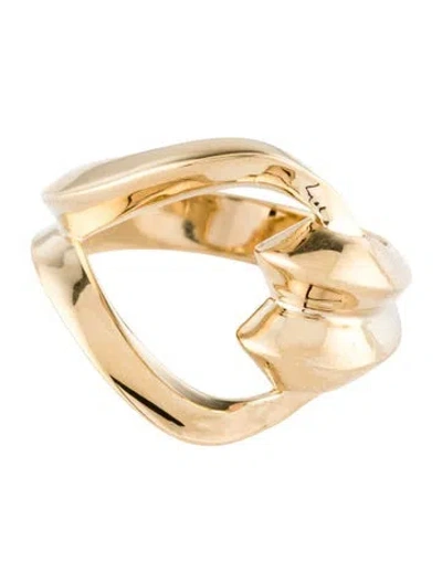 Pre-owned Saint Laurent Loop Cocktail Ring In Multicolor