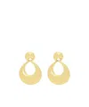 Saint Laurent Knocker Earrings In Yellow