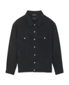 Saint Laurent Loose-cut Denim Jacket In Black