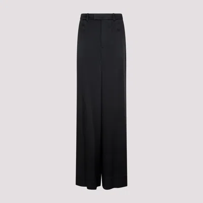 Saint Laurent Loose Fit Pants For Women In Black