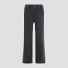 Saint Laurent Straight Jeans In Used Paris Black