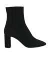 Saint Laurent Lou Ankle Boots In Black