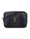 Saint Laurent Lou Camera Bag In Quilted Leather In Black