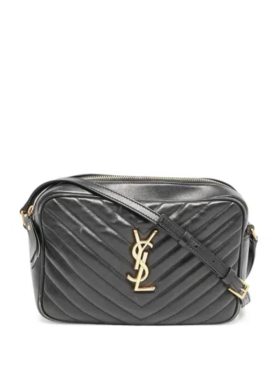 Pre-owned Saint Laurent Lou Chevron-quilted Leather Camera Bag