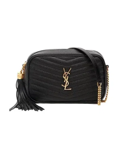 Saint Laurent Lou Crossbody Bag In Black