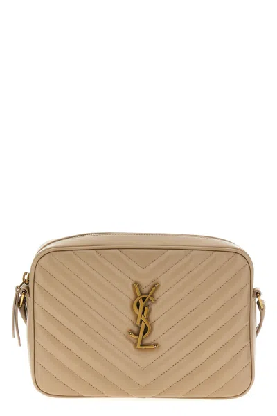 Saint Laurent 'lou' Crossbody Bag In Neutral