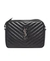 Saint Laurent Lou Leather Camera Bag In Black