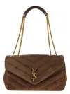 Saint Laurent 'lou Lou M' Crossbody Bag In Brown