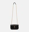 Saint Laurent Lou Lou Mini Leather Crossbody Bag In Black