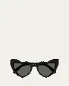 Saint Laurent Loulou Sunglasses In Black