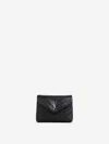 Saint Laurent Logo-plaque Leather Crossbody Bag In Black