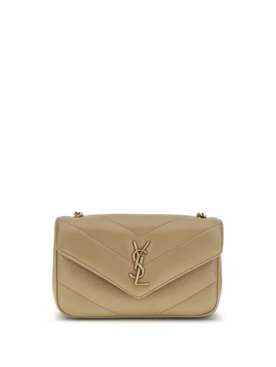 Saint Laurent Lou Lou Shoulder Bag In White