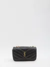 Saint Laurent Loulou Small Leather Crossbody Bag In Black
