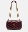 Saint Laurent Large Flip Shoulder Bag In Burgundy