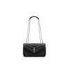 Saint Laurent Lou Lou Small Quilted Bag In Black