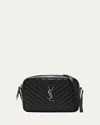 Saint Laurent Transform Your Everyday Look With This Luxurious Black Quilted Crossbody Handbag In Black