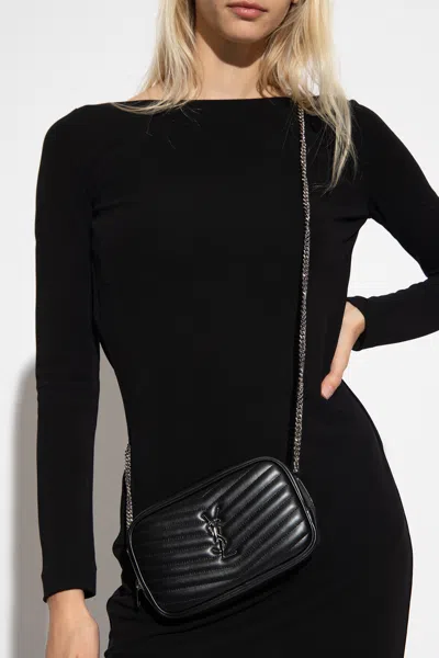 Saint Laurent ‘lou Mini' Shoulder Bag In Black