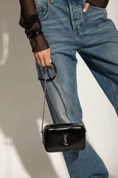 Saint Laurent ‘lou Mini' Shoulder Bag In Black