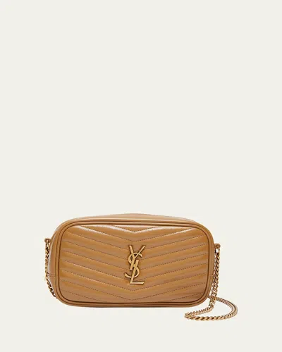 Saint Laurent Lou Mini Ysl Camera Bag In Smooth Quilted Leather