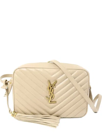 Pre-owned Saint Laurent Lou Monogram Crossbody Bag In Neutral