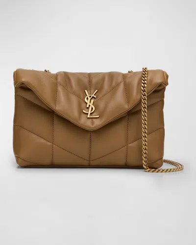 SAINT LAURENT LOU PUFFER TOY YSL SHOULDER BAG IN QUILTED LEATHER