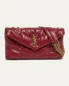 Saint Laurent Mini Puffer Toy Shouder Bag In Red Danger