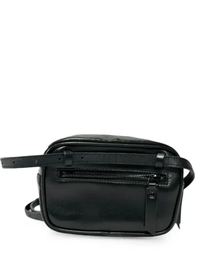 Pre-owned Saint Laurent Lou Quilted Belt Bag In Black