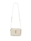 Saint Laurent Lou Quilting Camera Shoulder Bag In Neutrals