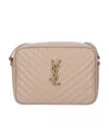 Saint Laurent Lou Quilted Crossbody Bag In Nude