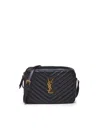 Saint Laurent Lou Camera Quilted Leather Shoulder Bag In Black