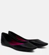 Saint Laurent Lou Satin Crêpe Ballet Flats