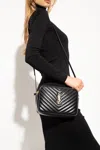 Saint Laurent ‘lou' Shoulder Bag In Black