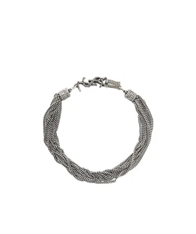 Saint Laurent Loulou Bracelet In Silver