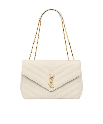 Saint Laurent Loulou Large In Matelassé Lambskin