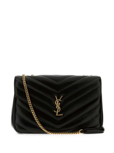 Saint Laurent Large Lou Lou Leather Shoulder Handbag With Adjustable Strap In Pattern