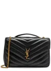 Saint Laurent Loulou Large Quilted Leather Shoulder Bag In Black