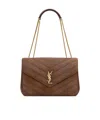 Saint Laurent Loulou Large Quilted Suede Bag