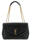 Saint Laurent 'loulou' Large Shoulder Bag In Black