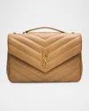 Saint Laurent Loulou Large Ysl Chain Shoulder Bag In Quilted Leather