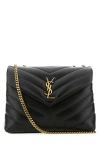 Saint Laurent Black Nappa Leather Large Loulou Shoulder Bag