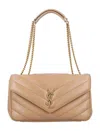 Saint Laurent Loulou Medium Bag In Neutral