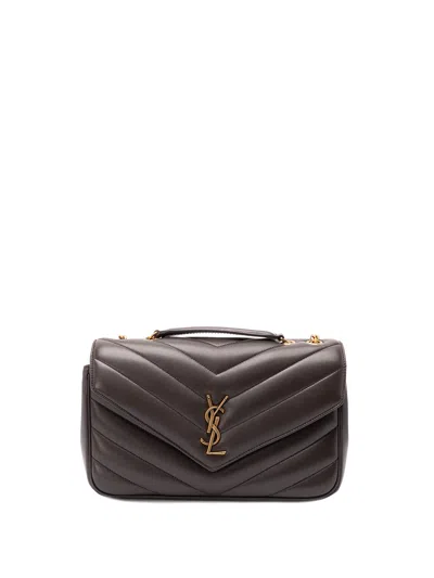 Saint Laurent `loulou` Medium Bag In Brown