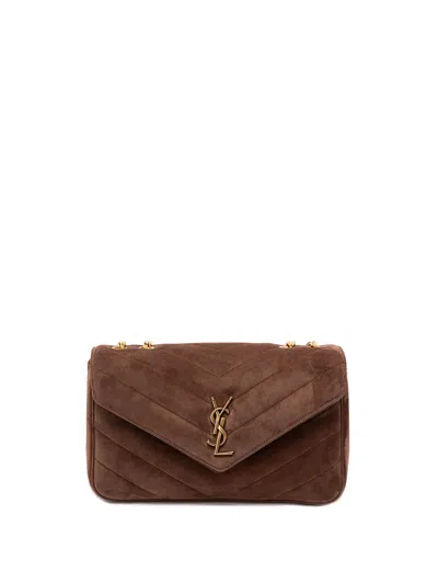 Saint Laurent `loulou` Medium Bag In Brown