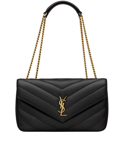 Saint Laurent Loulou Medium In Black