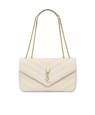 Saint Laurent Loulou Medium In Matelassé Lambskin