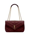 Saint Laurent Cherry Loulou Medium Shoulder Bag